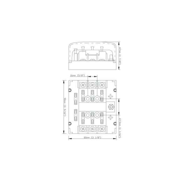 Boitier 6 fusibles ATC BEP RG-386172