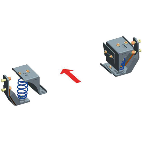 Kit ressort Starter X250 simple essieu pour ALKO MAD RG-415161