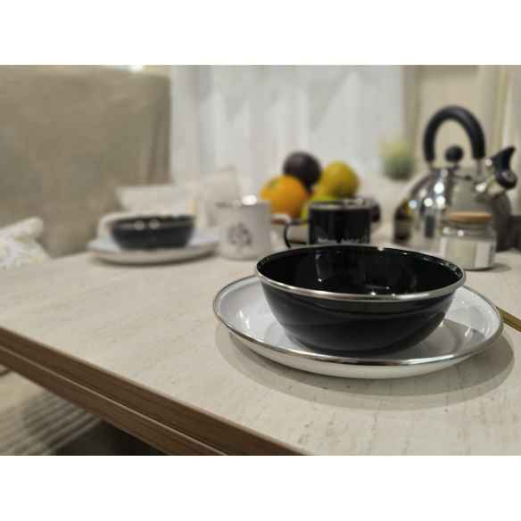 Pack de 2 bols en acier émaillé Incasa RG-917536