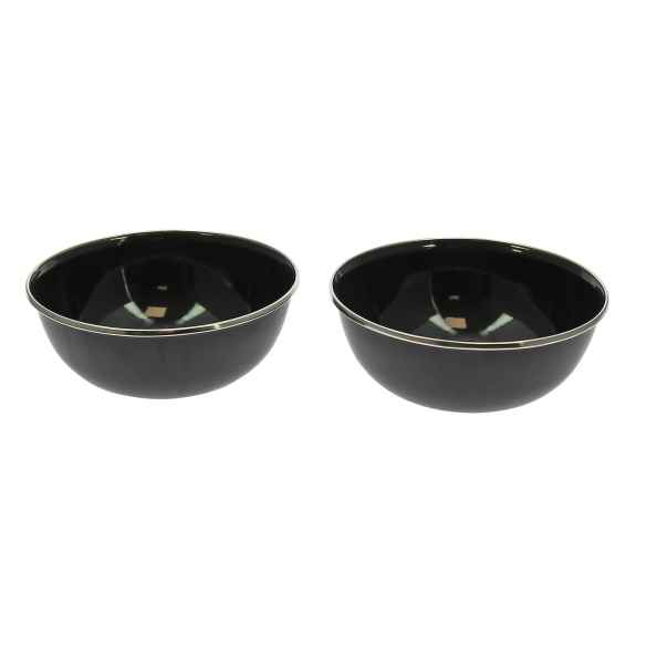 Pack de 2 bols en acier émaillé Incasa RG-917536
