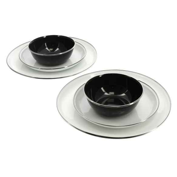 Pack vaisselle 6 pièces en acier émaillé Incasa RG-917546