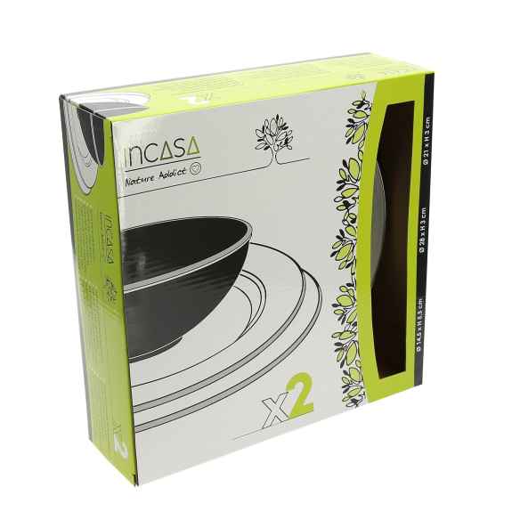 Pack vaisselle 6 pièces en acier émaillé Incasa RG-917546