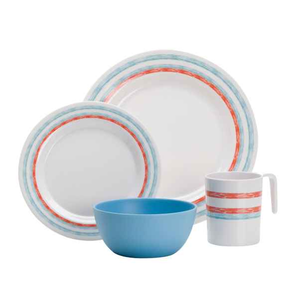 Pack de vaisselle en mélamine Just Stripes Flamefield RG-912502