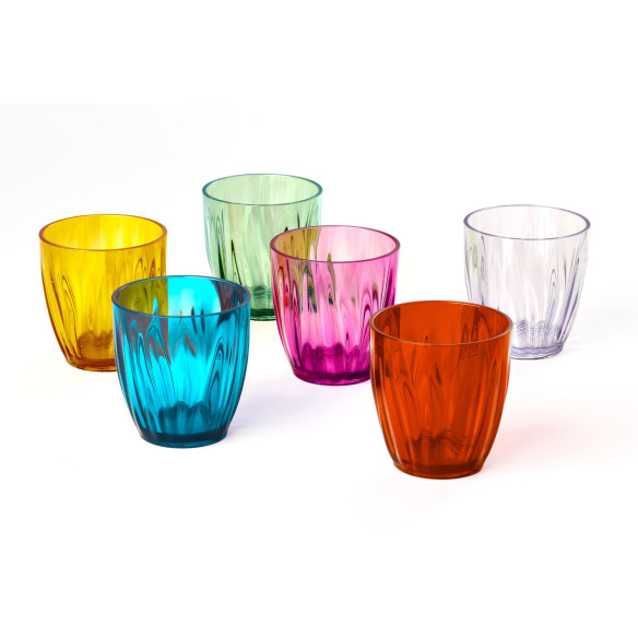 Set de six verres Aqua multicolores Guzzini RG-917587
