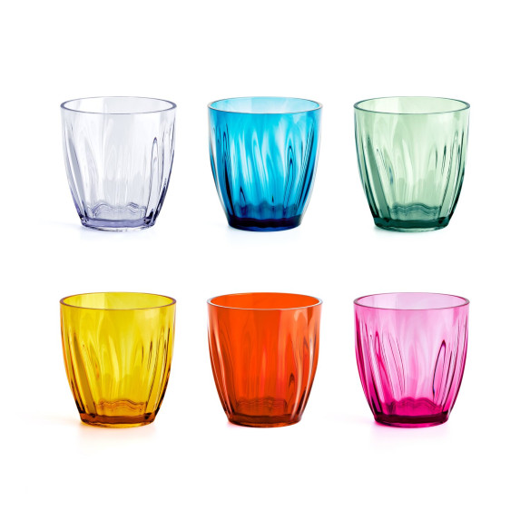 Set de six verres Aqua multicolores Guzzini RG-917587