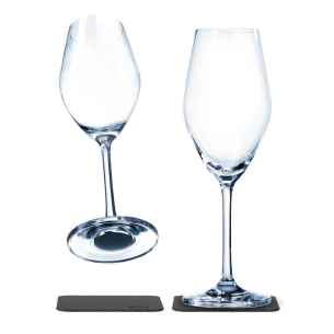 Lot de 2 verres à champagne en cristal aimantés Silwy RG-918442