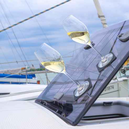 Lot de 2 verres à champagne en cristal aimantés Silwy RG-918442