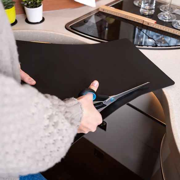 Tapis nano gel métal noir Silwy RG-912878