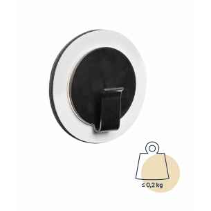 Noir avec patin métallique nano-gel blanc Silwy RG-912887