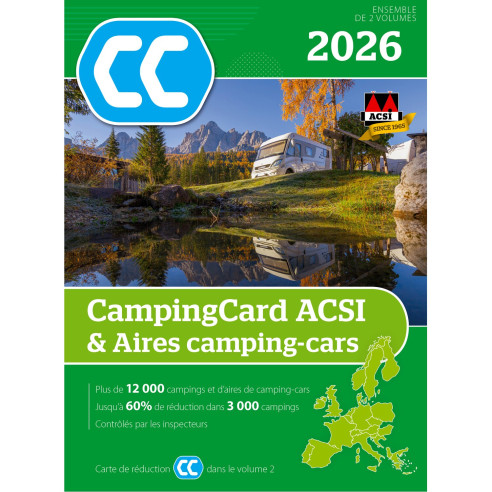 Guide CampingCard avec aires de services 2026 ACSI RG-113265