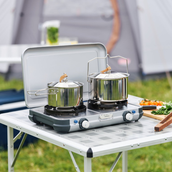 Réchaud à gaz 2 feux Camping Kitchen Grill Campingaz RG-216776