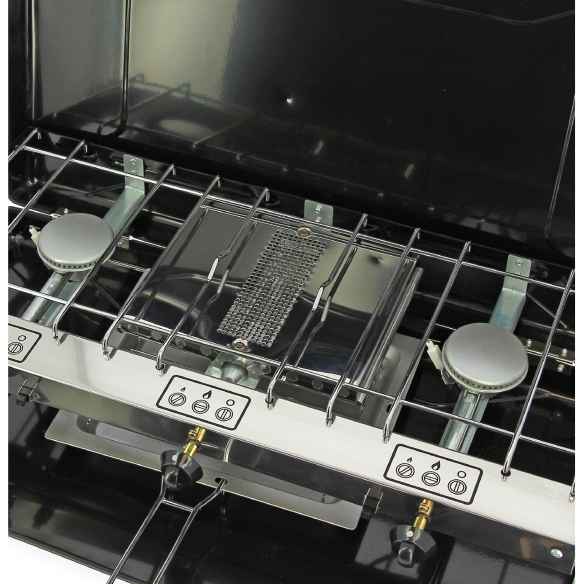 Réchaud à gaz 2 feux avec grill/toaster Incasa RG-216788