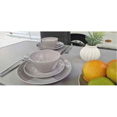 Pack vaisselle mélamine 12 pièces Harmony Incasa RG-917533