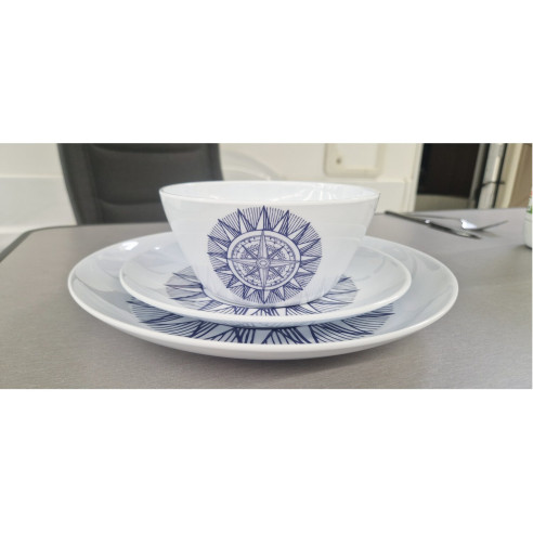 Pack vaisselle mélamine 12 pièces Cardinal Incasa RG-917553