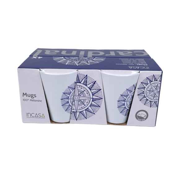 Pack 4 mugs mélamine Cardinal Incasa RG-917514