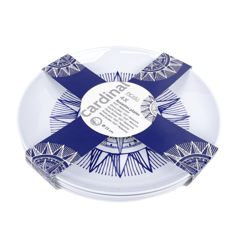 Pack 4 assiettes mélamine Cardinal Incasa RG-917544