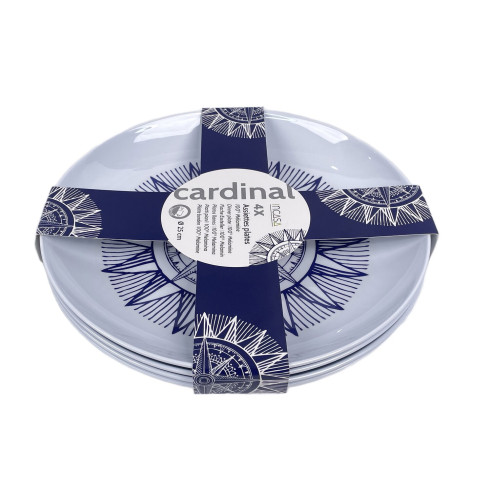Pack 4 assiettes mélamine Cardinal Incasa RG-917544
