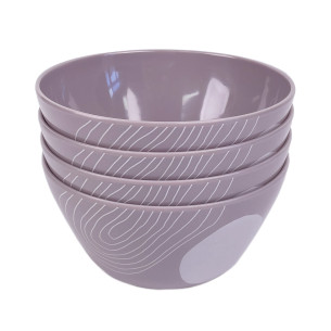 Pack 4 bols mélamine Harmony Incasa RG-917554