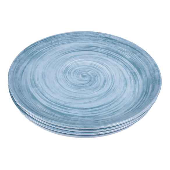 Pack 4 assiettes mélamine Céleste Incasa RG-917504