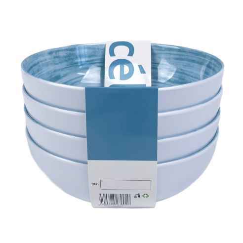 Pack 4 bols mélamine Céleste Incasa RG-917525