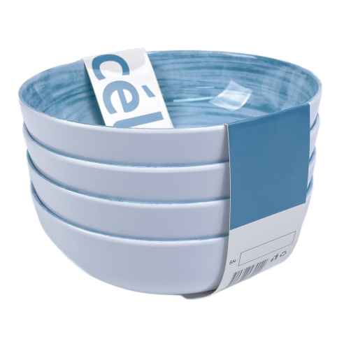 Pack 4 bols mélamine Céleste Incasa RG-917525