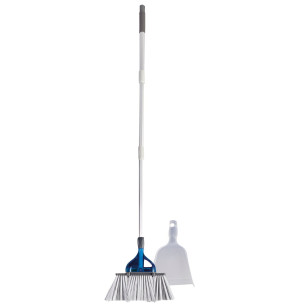 Balai télescopique BROOM avec pelle 61 à 132cm - Camping-car Bateau