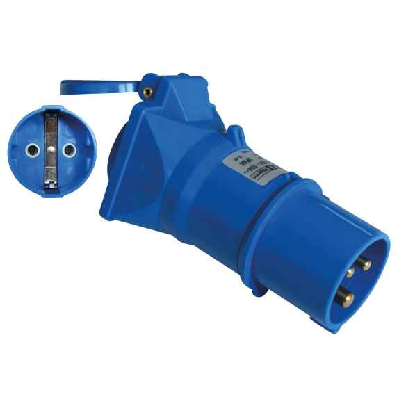 Adaptateur mâle CEE 17 - femelle Schuko HABA RG-357223