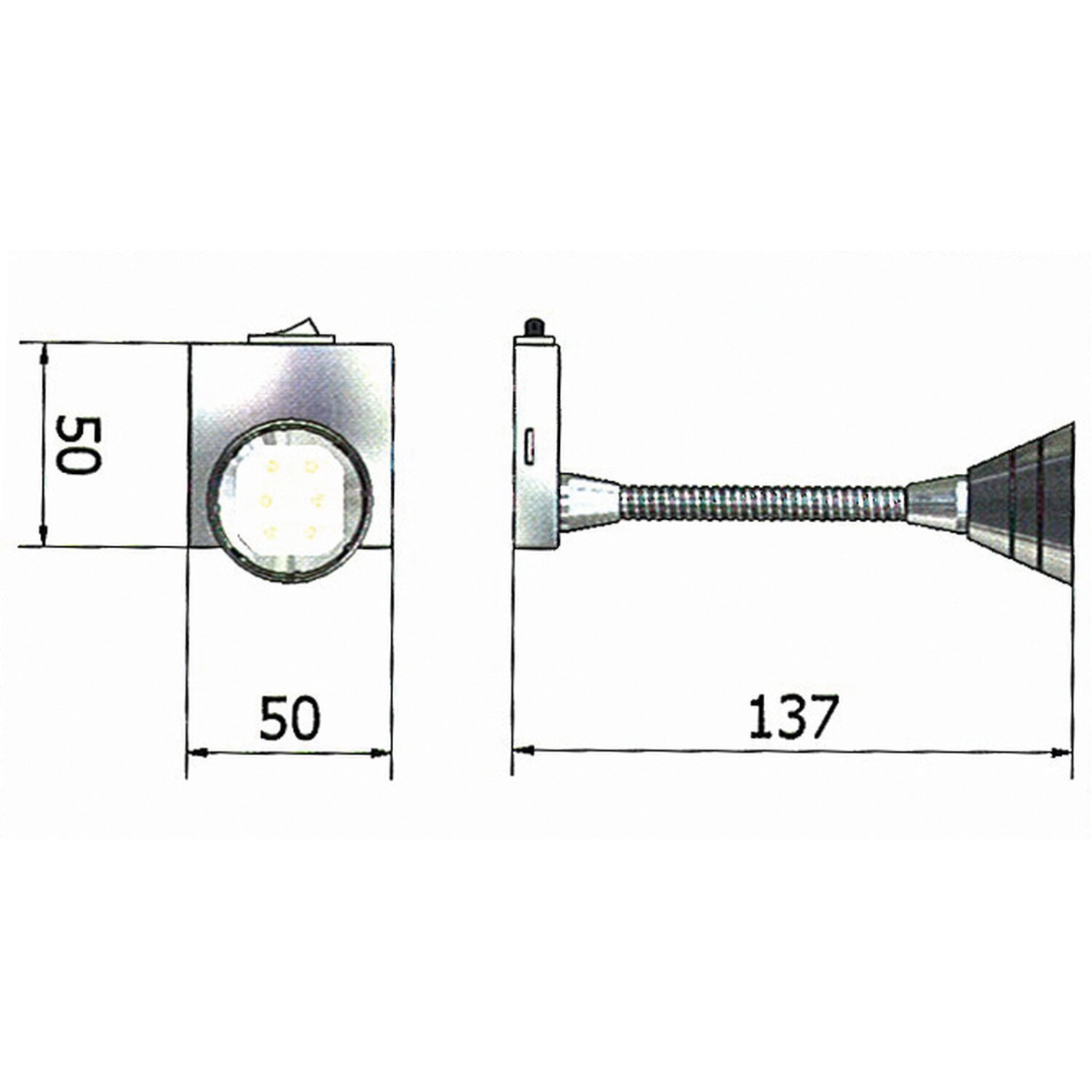 Plafonnier rond 156 Leds spécial camping-car HABA RG-959689