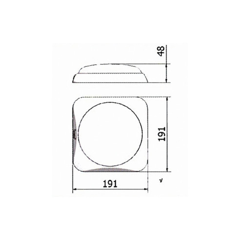 Plafonnier à Leds carré  RG-959658