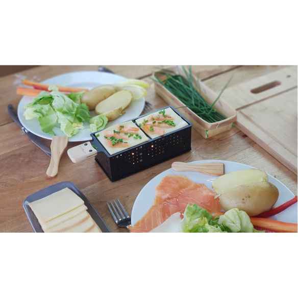 Appareil à raclette et fondue à la bougie pour Cookut RG-914537