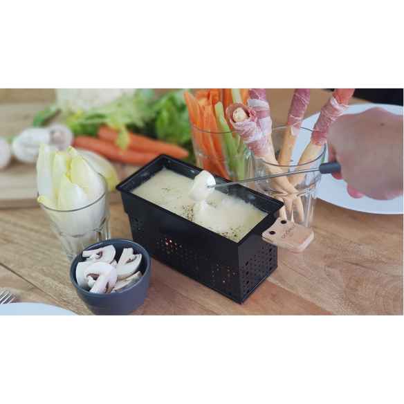 Appareil à raclette et fondue à la bougie pour Cookut RG-914537