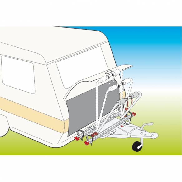 Porte-vélo hayon pour camping-car Carry Bike Pro C – 2 à 4 vélos - Fiamma