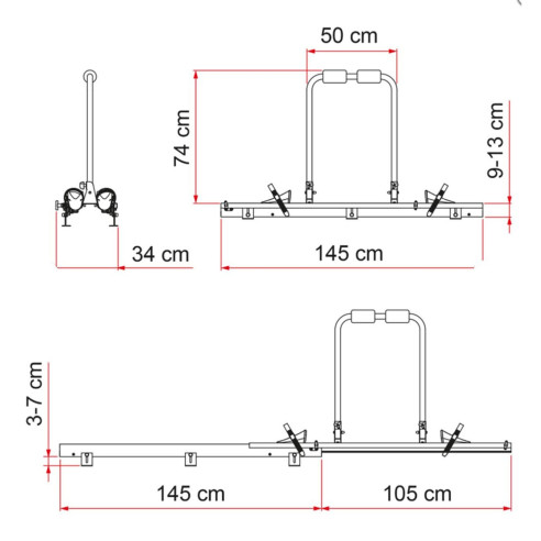 Slide Pro pour soute camping-car Fiamma RG-805105