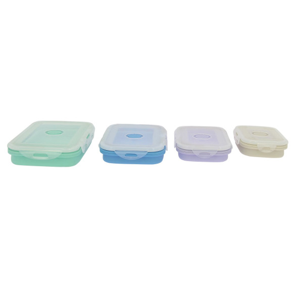 Lot de 4 boîtes de cuisine rétractables Incasa RG-912321
