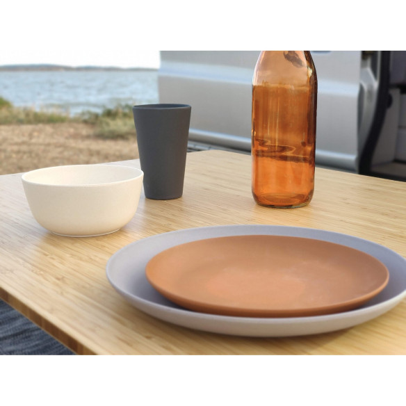 Ensemble de vaisselle en fibre de bambou - 16 Incasa RG-914558