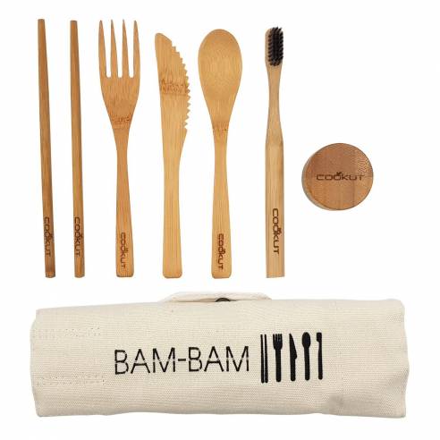 Kit Bam Bam en bambou zéro déchet Cookut RG-914579