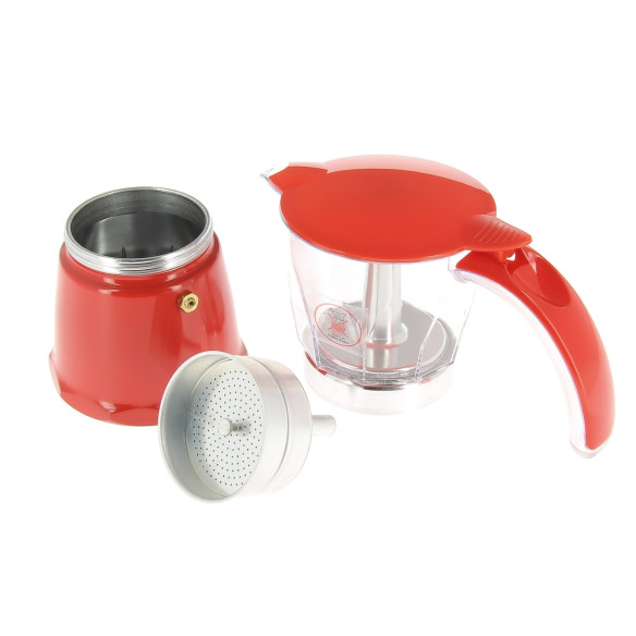 Cafetière italienne rouge Incasa RG-912755