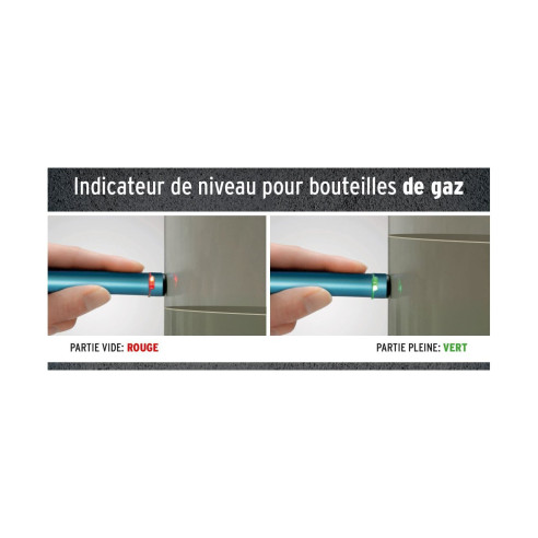 Indicateur de niveau de gaz - Couleur Argent Gaslock RG-442455C