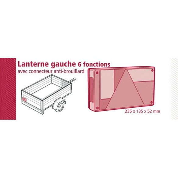 Feu arrière gauche  RG-250175