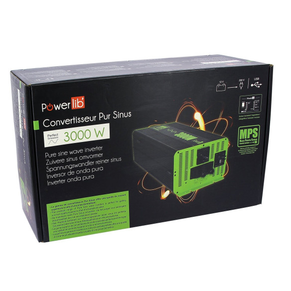 Convertisseur 12V 3000W Powerlib' RG-754780C
