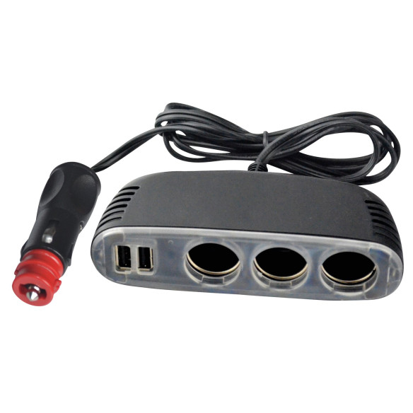 Multiprise triple 12V et USB Inovtech RG-851143
