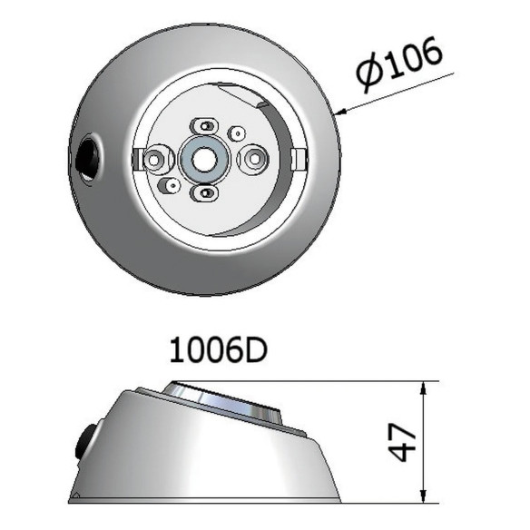Spot en saillie orientable à Leds gris  RG-959693