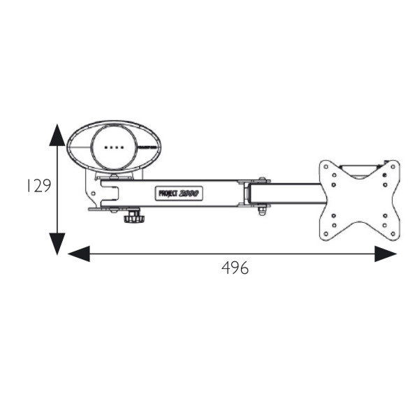 Support TV 3 articulations Project 2000 RG-864392