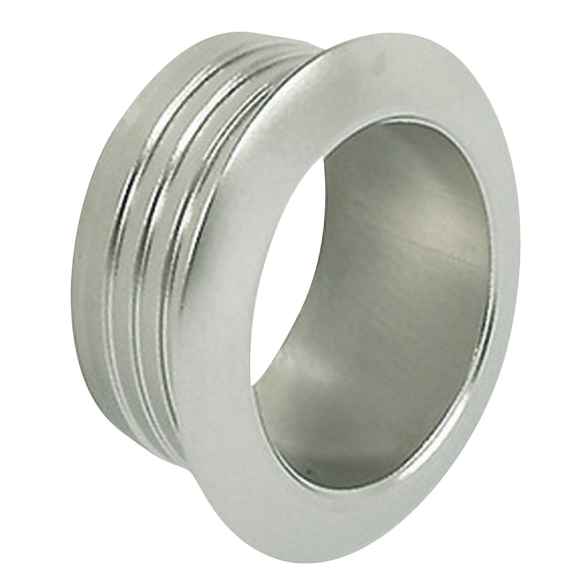 Rosace et Bouton nickelé mat pour épaisseur de porte  RG-271420