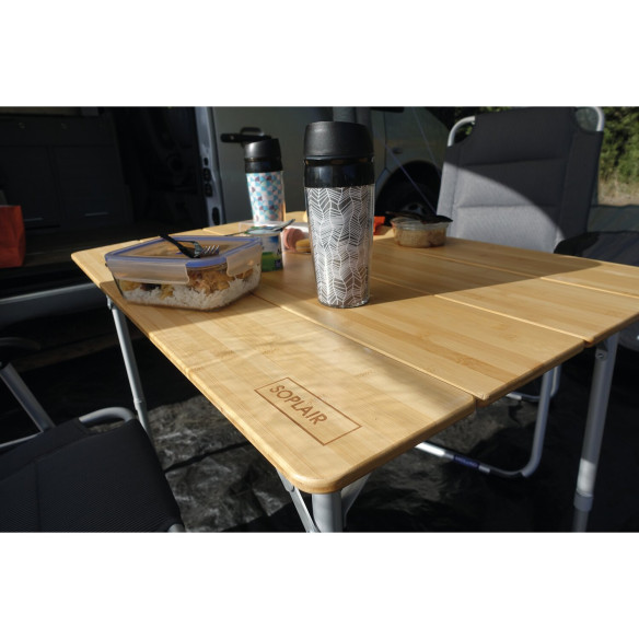 Table de camping pliante Modèle Flex Bambou x Soplair RG-071868