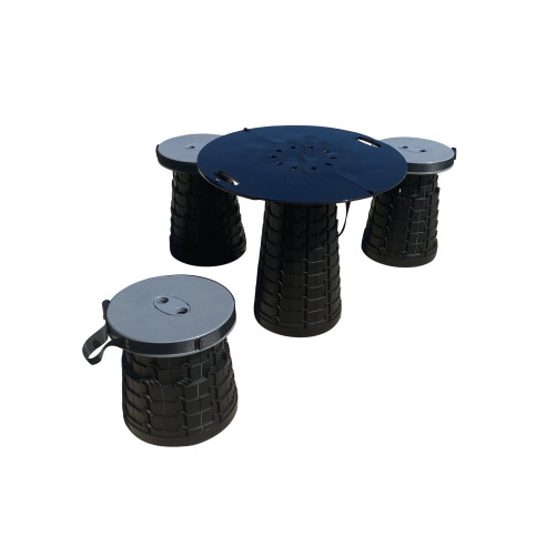 Set 4 tabourets et un plateau Minimax Mini Max stool RG-072872