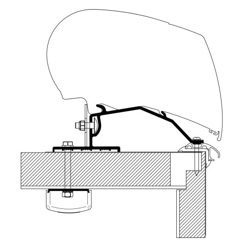 Adaptateur de stores caravane LMC Thule RG-483150