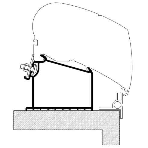 Adaptateur de toit Caravane Adria Thule RG-484192