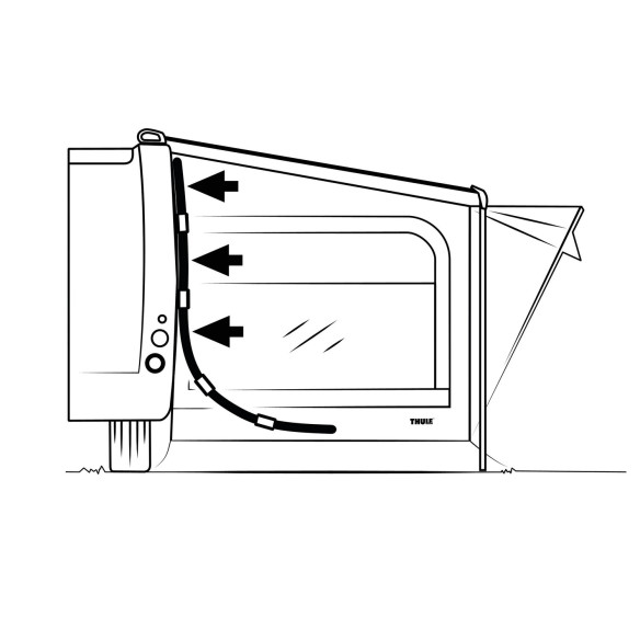 Arceaux latéraux flexibles pour auvents Thule RG-582120