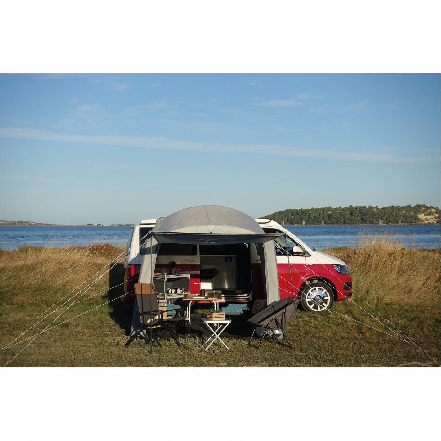 TOUR COMPACT 2 mâts - pour mini camping-cars et vans, Auvent fourgon, Auvent, Accessoires Camping-car